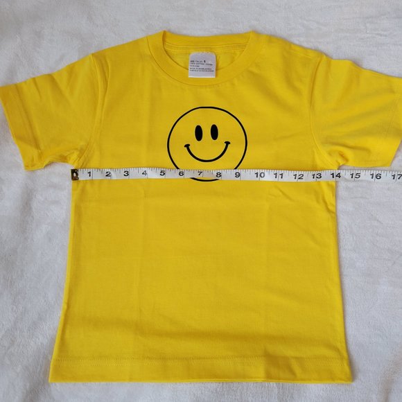 Toddlers Smiley Face Print T-Shirt - Picture 6 of 7